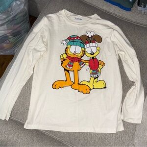 Old Navy Cream Long Sleeve Shirt